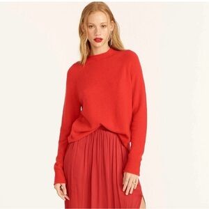 J.Crew Oversized Rollneck Alpaca Blend Sweater Red Sz M